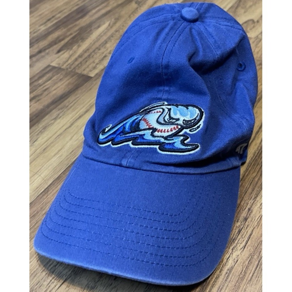 '47 West Michigan Whitecaps Youth Hat Blue MiLB Baseball Mascot Strapback Cap OS